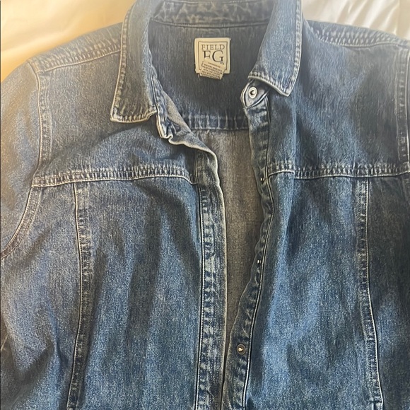 Women's 90s Barn Denim Jacket 100% Cotton M - Picture 2 of 3